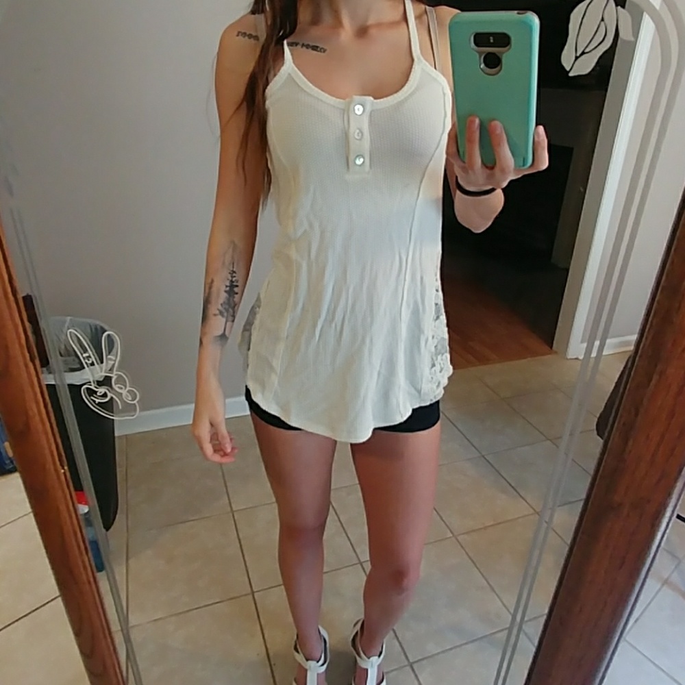 White tank top